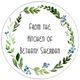 Green Wreath Kitchen Round Stickers in a Jar Image 2 of 2